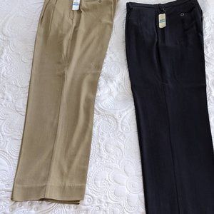 TOMMY BAHAMA GRAYSTON SILK RAYON PLEATED PANTS Deep Blue - 36 X 32- NWT